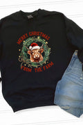 From The Farm Merry Christmas Unisex NuBlend Crew Sweatshirt product image 1