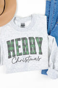 Green Buffalo Plaid Merry Christmas Unisex NuBlend Crew product image 1