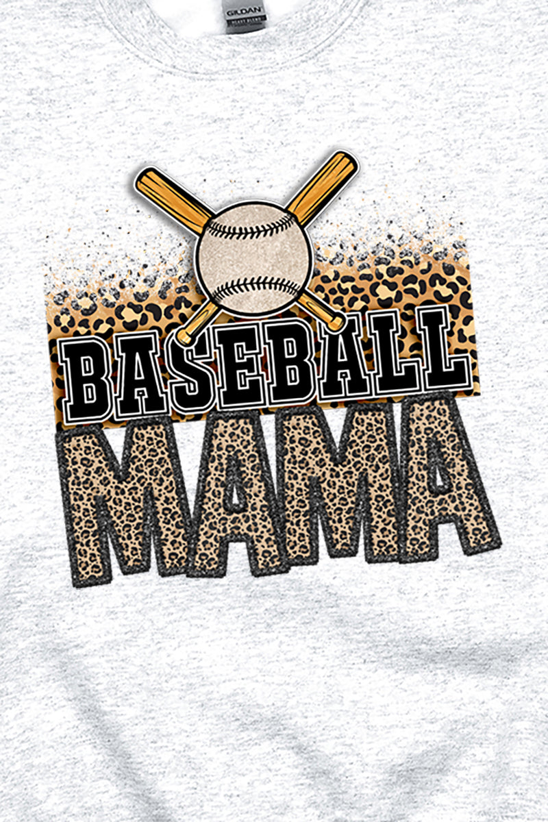 Leopard Baseball Mama Unisex NuBlend Crew Sweatshirt product image 2
