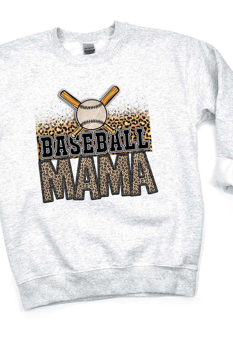Leopard Baseball Mama Unisex NuBlend Crew Sweatshirt product image 1