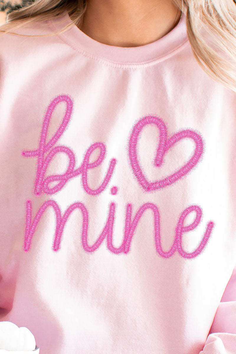 Be Mine Faux Tinsel Transfer Unisex NuBlend Crew Sweatshirt product image 2