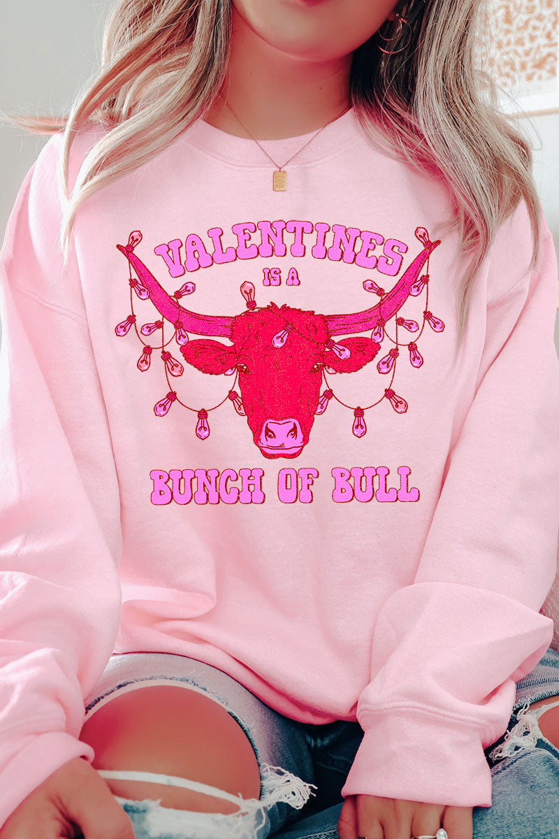 Bunch Of Bull Valentines Unisex NuBlend Crew Sweatshirt product image 1