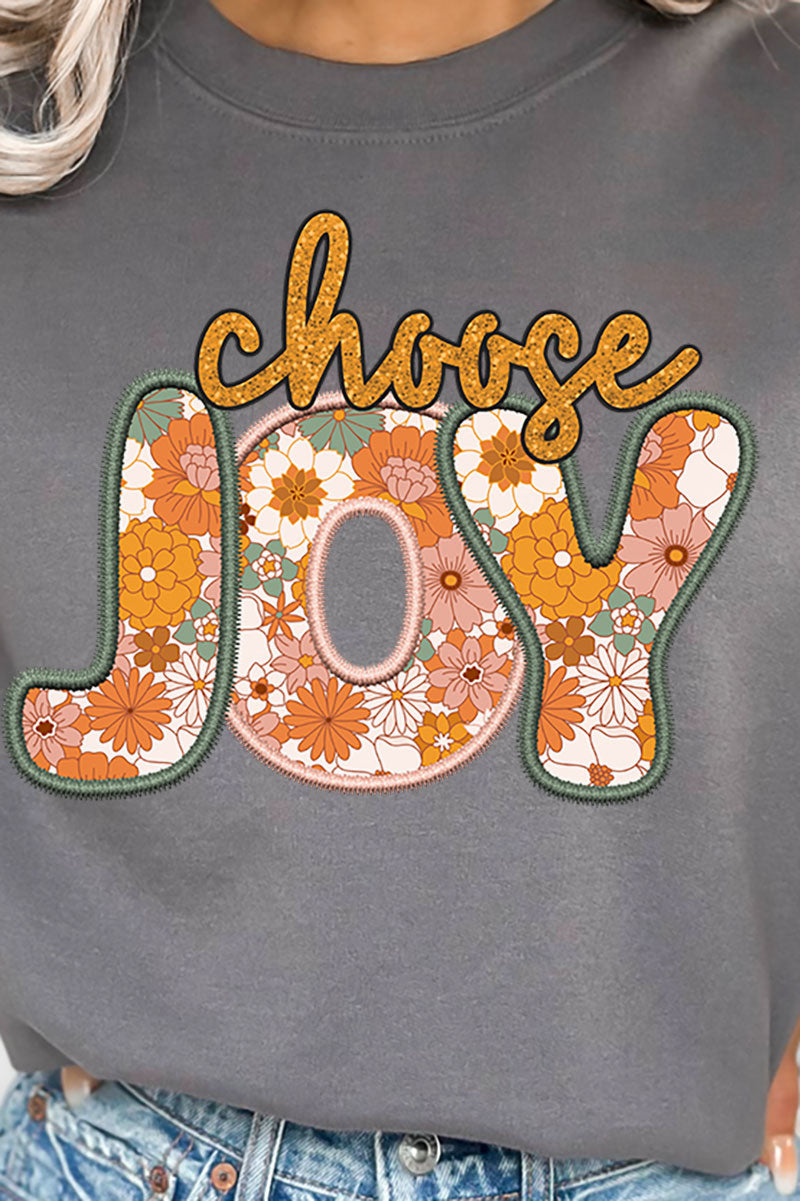 Choose Joy Faux Embroidery Transfer Unisex NuBlend Crew product image 2