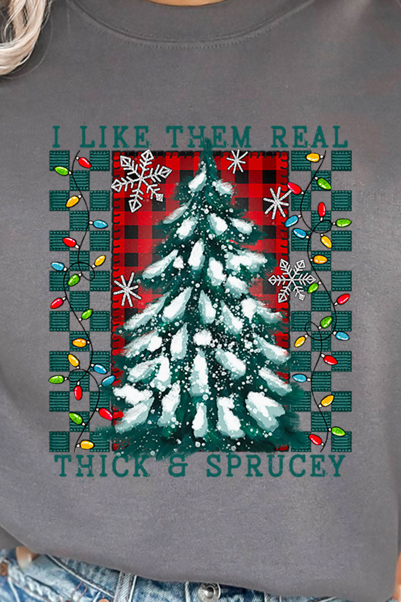Christmas Tree Real Thick And Sprucey Unisex NuBlend Crew product image 2