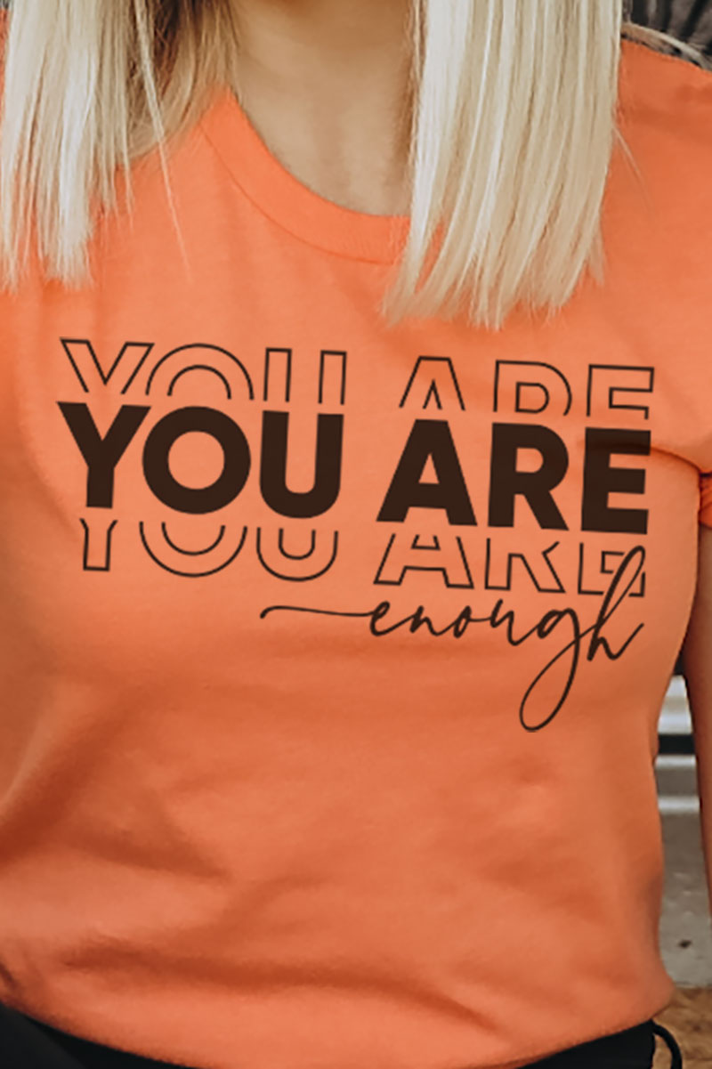 Stacked You Are Enough Softstyle Adult T-Shirt product image 2