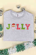 Jolly Santa Chenille Patch Unisex NuBlend Crew Sweatshirt product image 1