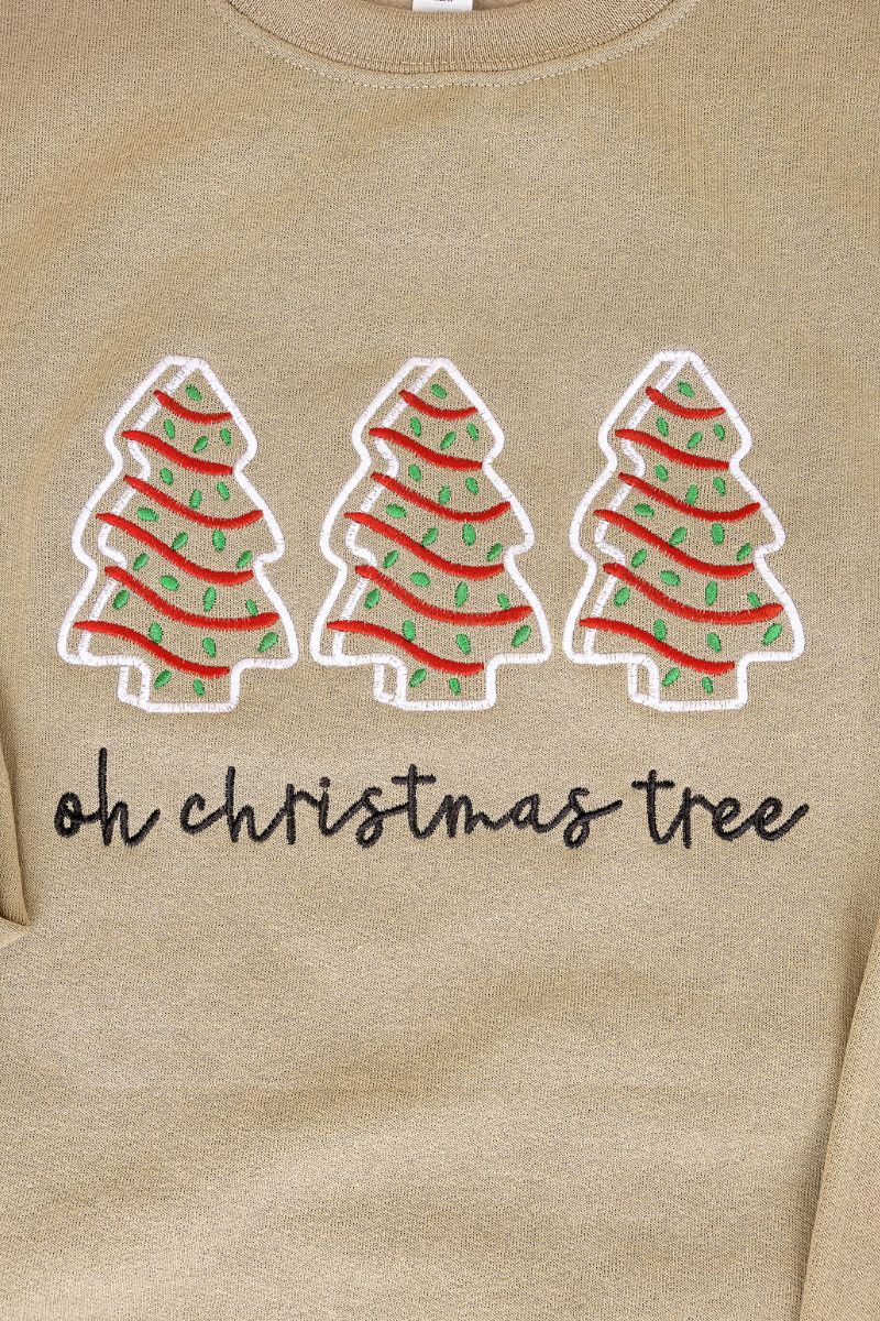Embroidered Oh Christmas Tree Cakes Unisex NuBlend Crew product image 2