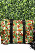 The Gridiron with Black Trim Large Organizer Tote