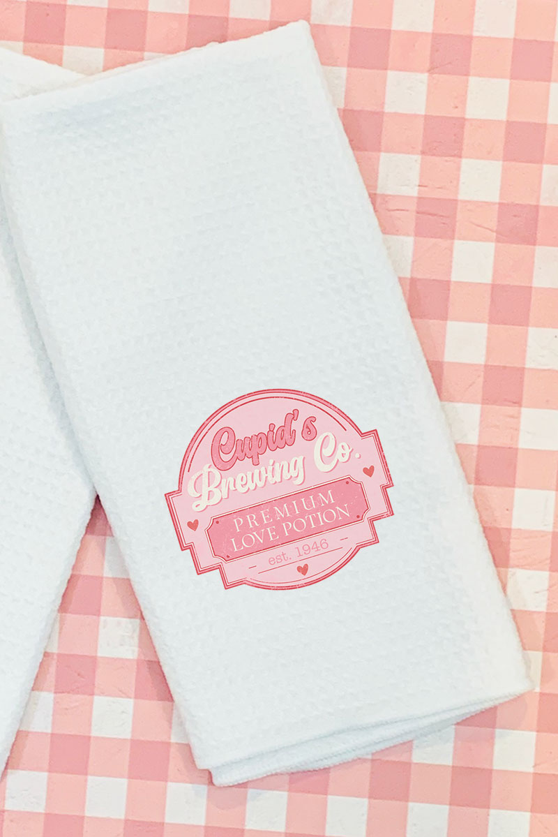 Cupid's Brewing Company Waffle Kitchen Towel