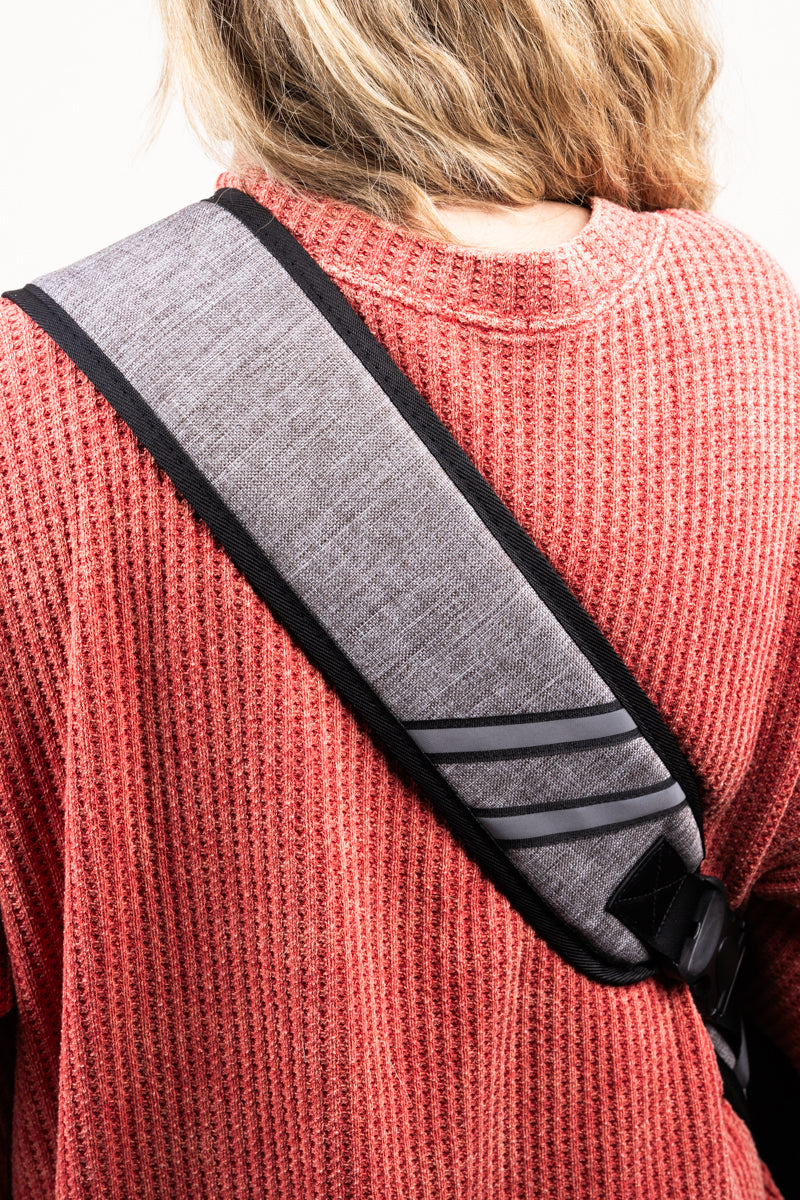 Steel Gray Crosshatch Pet Sling
